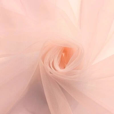 5 yards/lot Wedding Veil Tulle Plain Nylon Mesh Fabric Stage Craft DIY Material - Image 1 of 4