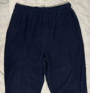 Croft & Barrow Navy Blue Fleece Sweatpants Men's XL 31" Inseam Loose Fit - Picture 1 of 3