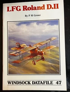 LFG ROLAND D.II WINDSOCK Datafile 47 PM GROSZ DRAWINGS PHOTOS SIDEVIEWS RARE - Picture 1 of 6