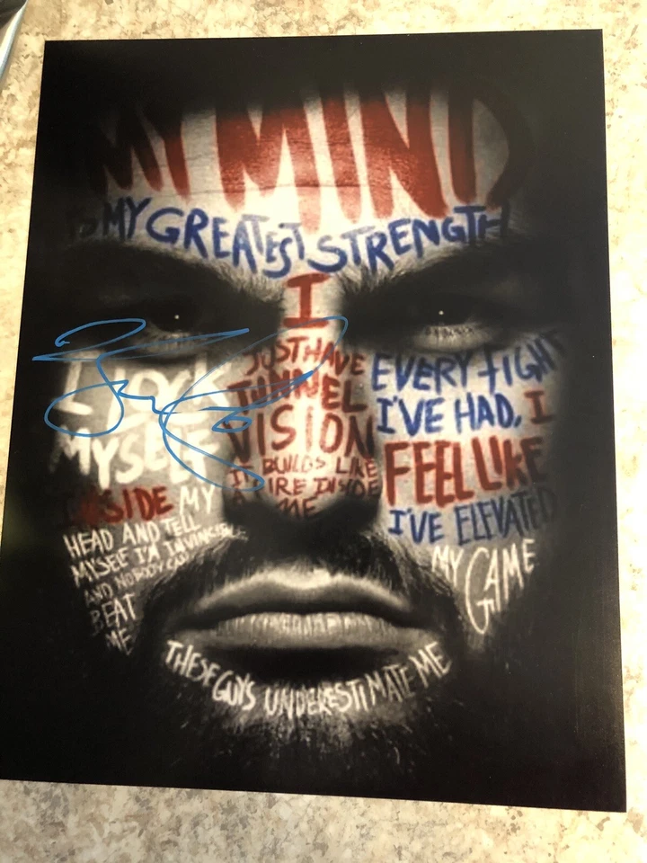 Kelvin Gastelum 11x14 Edit Signed Autograph Knock Out KO Authentic Champ - Image 1 of 1