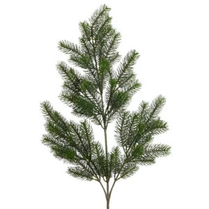 Künstlicher TANNENZWEIG mit 55 Trieben. Tannengrün, Reisig, Tannenzweig 88 cm. - Bild 1 von 1