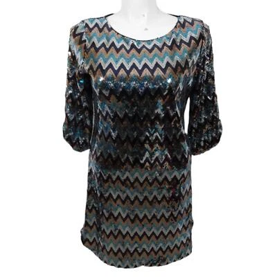 Vestido ceñido al cuerpo de fiesta Luxology multicolor brillante para mujer (talla: 12) Foto 1 de 3