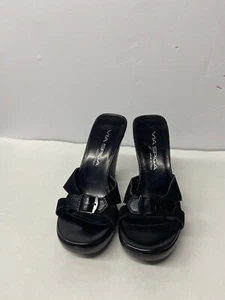 Via Spiga sz 5 Black Leather Heels - Picture 1 of 7
