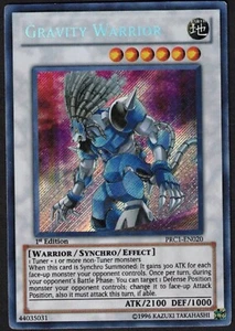 Yugioh Gravity Warrior PRC1-EN020 Secreto Raro 1a Edición - MP - Imagen 1 de 2