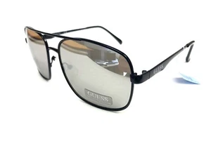NWT GUESS GF0211 01C Mens Sunglasses Black/Silver mirror $80 - Picture 1 of 9
