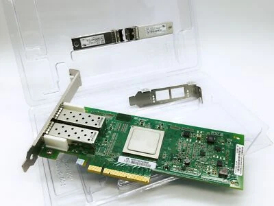HP AJ764A AJ764-63002 QLogic QLE2562-HP PCIe 8GB FC HBA 489191-001 2x SFP - Image 1 of 4