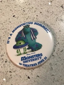 Disney/Pixar 3" Button * MONSTERS UNIVERSITY in Theatres 21. Juni - Bild 1 von 2