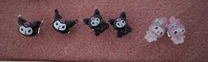 Sanrio Kuromi My Melody Studs 3 Pairs Set, Novelty Cute Cartoon Rabbit Earrings - Picture 1 of 24