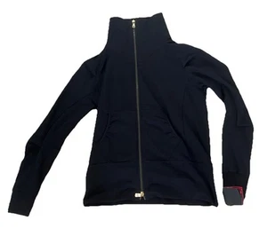 Ralph Lauren RLX Black  Full Zip Sweatshirt Jacket Women's Size Large NWT - Picture 1 of 3