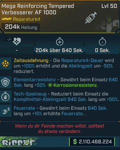 (PC,Xbox,PS) Borderlands 4 - Modded Repkit Verbesserter AF1000 - 204K Heal - Bild 1 von 2