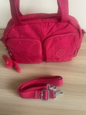Kipling coole Defea Hand Schultertasche Crossbody in Konfetti (rosa) Neu - Bild 1 von 4