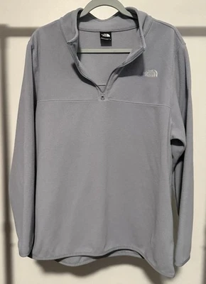 The North Face Glacier 1/4 cremallera polar gris para mujer 1x Foto 1 de 4