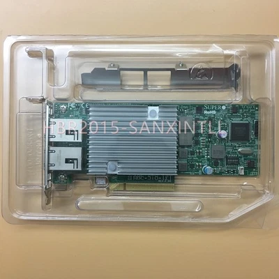 Supermicro AOC-STG-i2T REV 2.0 Dual Port 10GbE Ethernet PCI-E Adapter NIC  - Image 1 of 4