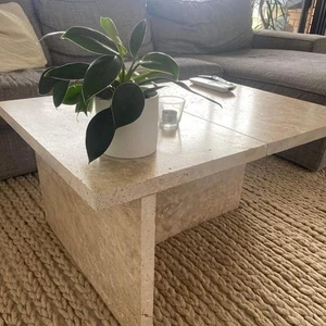 travertine coffee table - Picture 1 of 5