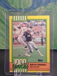 1990 Topps - #25 Mervyn Fernandez 1000 Yard Club. Los Angeles Raiders - Foto 1 di 2