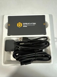 Greathtek KVM Switch USB 3.0 Dual Monitor 2 Port 4K @ 60Hz NEU Open Box - Bild 1 von 4