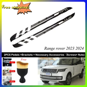 2 PIEZAS Se adapta a estriberas LR Range Rover 2023 2024 peldaño lateral fijo barra Nerf - Imagen 1 de 5