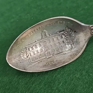 Ohio Wesleyan University 1869 Sterling Silver Souvenir Spoon 25.5g H769 - Picture 1 of 8