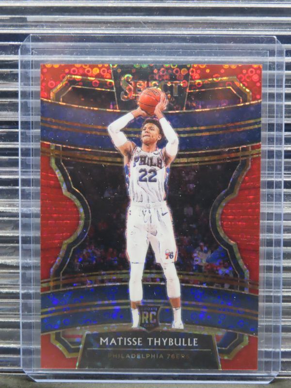 2019-20 Select Matisse Thybulle Concourse Red Disco Prizm Rookie RC #30/49 H283