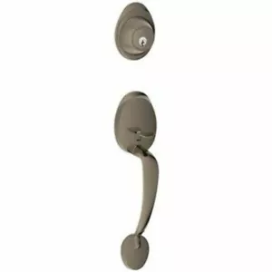 Juego de manijas exteriores Schlage Dexter Barcelona cerrojo níquel antiguo- JH58BAR620 - Imagen 1 de 1