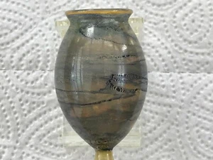 Pos. 2: Künstlerglas Glaskelch Studioglas Unikat mundgeblasen - Bild 1 von 12