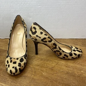 Kate Spade Leopard Print Calf Hair Heels Size 7B Made in Italy Pumps Shoe - Picture 1 of 21