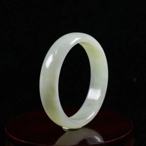 60mm Chinese Certified 100% Natural Green Xiu Jade Bracelet Bangle j5389 - Picture 1 of 11