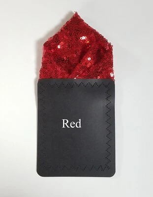 NOVO - Design de ponta de lantejoulas masculino bolso pré-dobrado inserção quadrada - Mais cores - Imagem 1 de 4