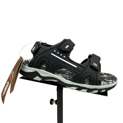Khombu Little Boy's Strappy Sandals Size 12 Black Sporty Style Adjustable Straps - Image 1 of 4