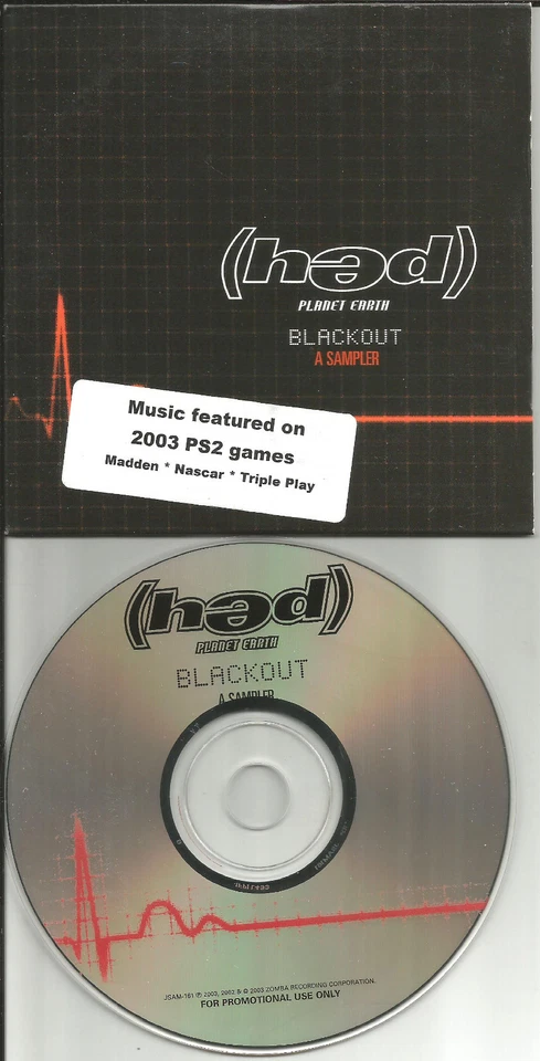 HED PE Planet Earth Blackout LIMITED RARE SAMPLER PROMO CD 2003 USA card Sleeve Foto 1 de 1
