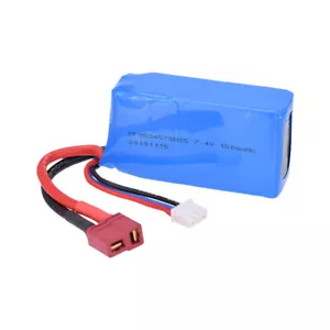 7.4V 1500mAh 2S Lipo Battery for WLtoys 1/18 A959-b/A969-b/A979-b/K929-B RC Car - Picture 1 of 10