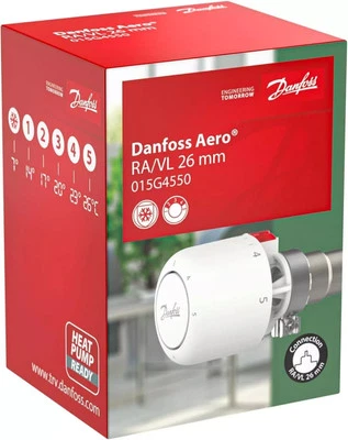 Danfoss Heizkörper Thermostatkopf  Aero  RA/VL  auf Ø 26mm   Ventile , OVP - Bild 1 von 4