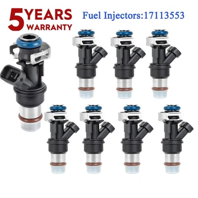 8PC Delphi Fuel Injectors FOR 2001-2006 GMC Sierra 1500 4.8L 5.3 6.0L 25317628 - Изображение 1 из 4