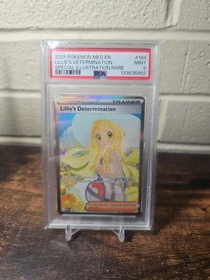Pokémon TCG Lillie's Determination Mega Evolution SIR 184/132 PSA 9 - Image 1 of 2