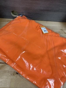 Carhartt Mens Loose Fit Midweight Sweatshirt Hoodie Size XL Tall Orange New - Picture 1 of 4