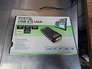 Plugable USB 2.0 to VGA\DVI\HDMI Video Graphics Adapter for Multiple Monitors - Picture 1 of 3