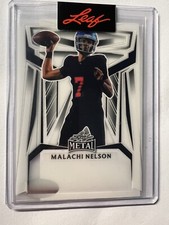 🔥MALACHI NELSON 2023 Leaf METAL ENCASED White Proof Rookie 1 Of 1 Auto USC 1/1