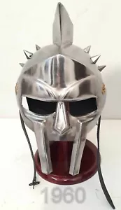 MEDIEVAL ROMAN GREEK SPARTAN ARMOR MAXIMUS GLADIATOR HELMET REPLICA COSTUME. - Picture 1 of 5