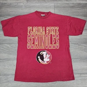 Vintage Florida State Seminoles Men's Large Made In Usa Single Stitch Shirt READ - Picture 1 of 10