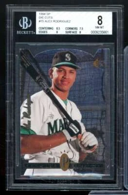 Tarjeta de novato Alex Rodriguez 1994 SP troquelados #15 BGS 8 Foto 1 de 2