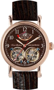 Carl von Zeyten CVZ0033RBR Bernau Automatik roségold braun Leder Herren Uhr NEU - Bild 1 von 6
