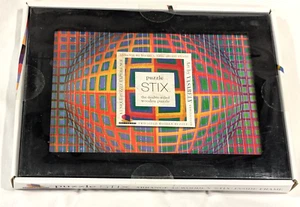 NUEVO Rompecabezas Ceaco Brainwright Stix rompecabezas de madera de doble cara por Victor Vasarely - Imagen 1 de 7