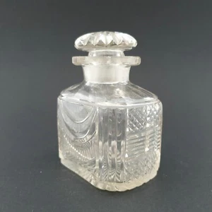 Biedermeier - Teedose. Glas aufwendig geschliffen, 19.Jh. - Bild 1 von 12