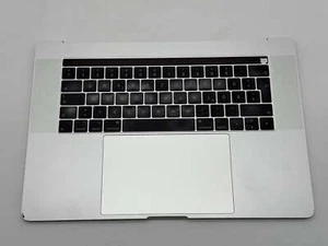 Macbook Pro 15" 2018 2019 A1990 Topcase Trackpad Tastatur Silber #T741 - Bild 1 von 15
