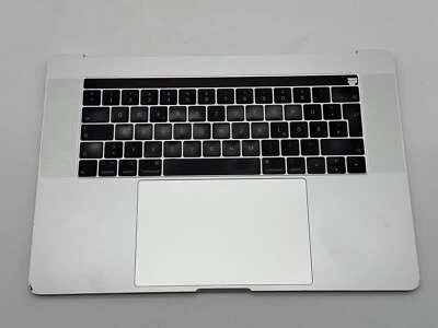 Macbook Pro 15" 2018 2019 A1990 Topcase Trackpad Tastatur Silber #T741 - Bild 1 von 4