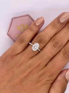 Diamond Wedding Ring 950 Platinum Certified 1.10 Ct IGI Lab Created - Picture 1 of 6
