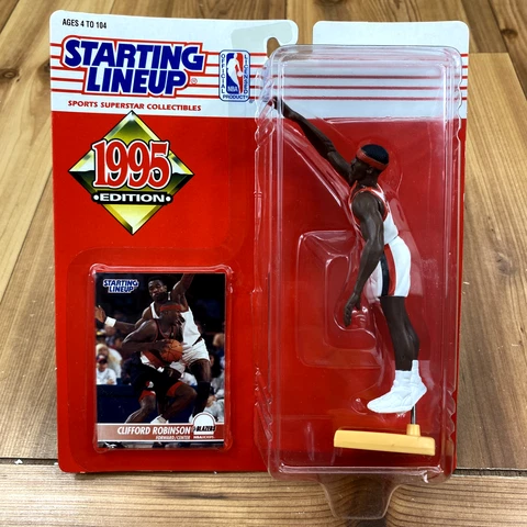 UNOPENED Starting Lineup 1995 Clifford Robinson Trailblazers NBA Action Figure Cover