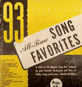 93 All Time Song Favorites Songbook 1944 Piano Voice (K11) - Picture 1 of 4