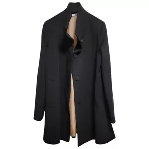 Fleurette Size 16 Black Peacoat Inner Lining Peach - Picture 1 of 10