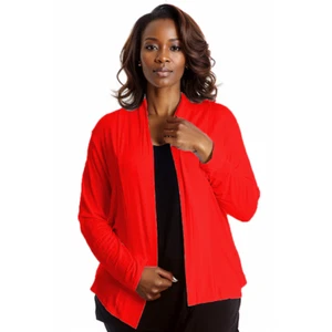 CHAQUETA MUJER SEÑORA FRENTE ABIERTO CÁRDIGAN ENCAJE ESPALDA CHAQUETA TALLA GRANDE - Imagen 1 de 41